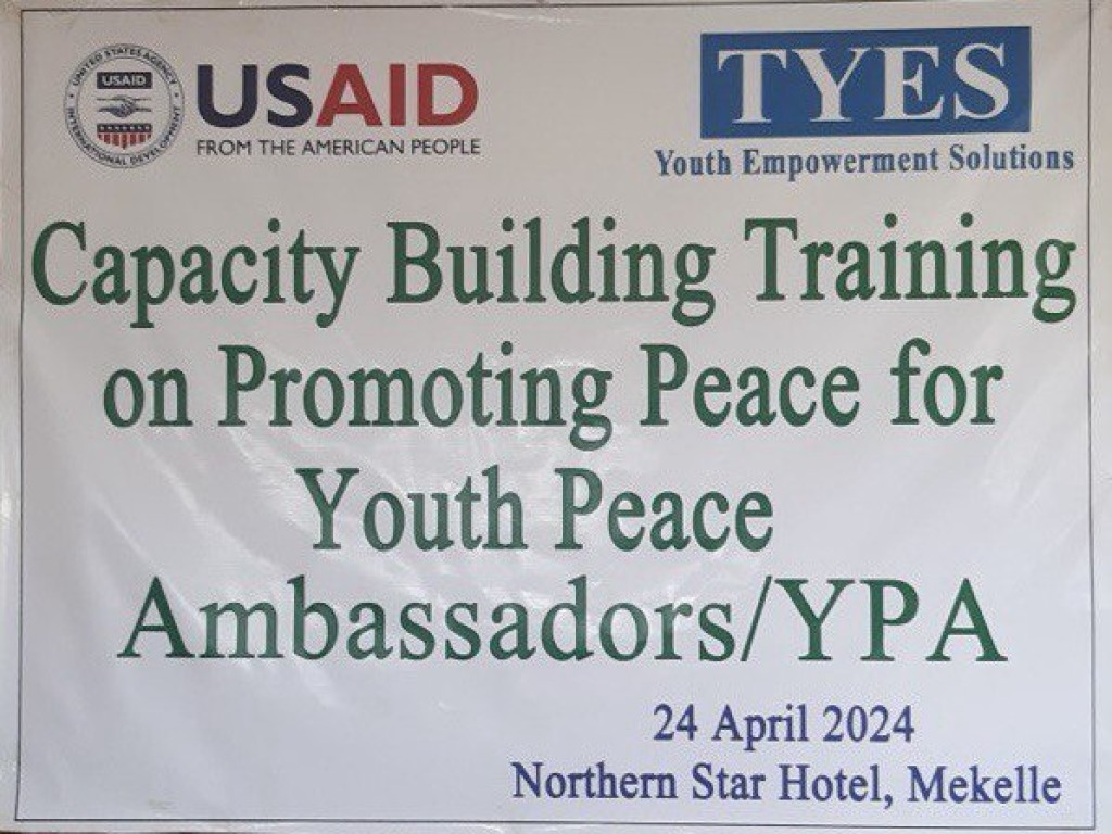 capacity building training on promoting Peace for Youth Peace Ambassadors